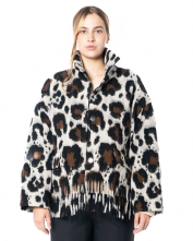 ULI SCHNEIDER, Wool Jacket with Fringe in Leo Look - NOBANANAS - Image 3