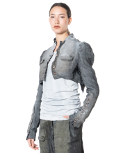 RUNDHOLZ DIP, kurze Jacke mit verwaschenem Finish 1262111102 - NOBANANAS - Bild 12