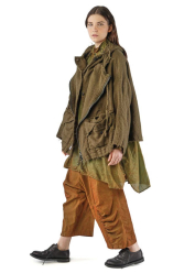 RUNDHOLZ DIP, stretchy pants with color reflections 2252120105