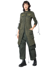 RUNDHOLZ DIP, stylish denim coat with pockets 2252061208 - NOBANANAS - Image 1