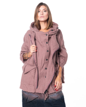 RUNDHOLZ DIP, Oversize Wolljacke mit Kapuze 2252211101 - NOBANANAS - Bild 3