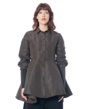 PLUSLAVIE PLÜ, tailored taffeta blouse T BLOUSE - Nobananas - Image 1