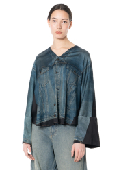 annette görtz, Bluse CAD mit Denim-Print - NOBANANAS - Bild 1