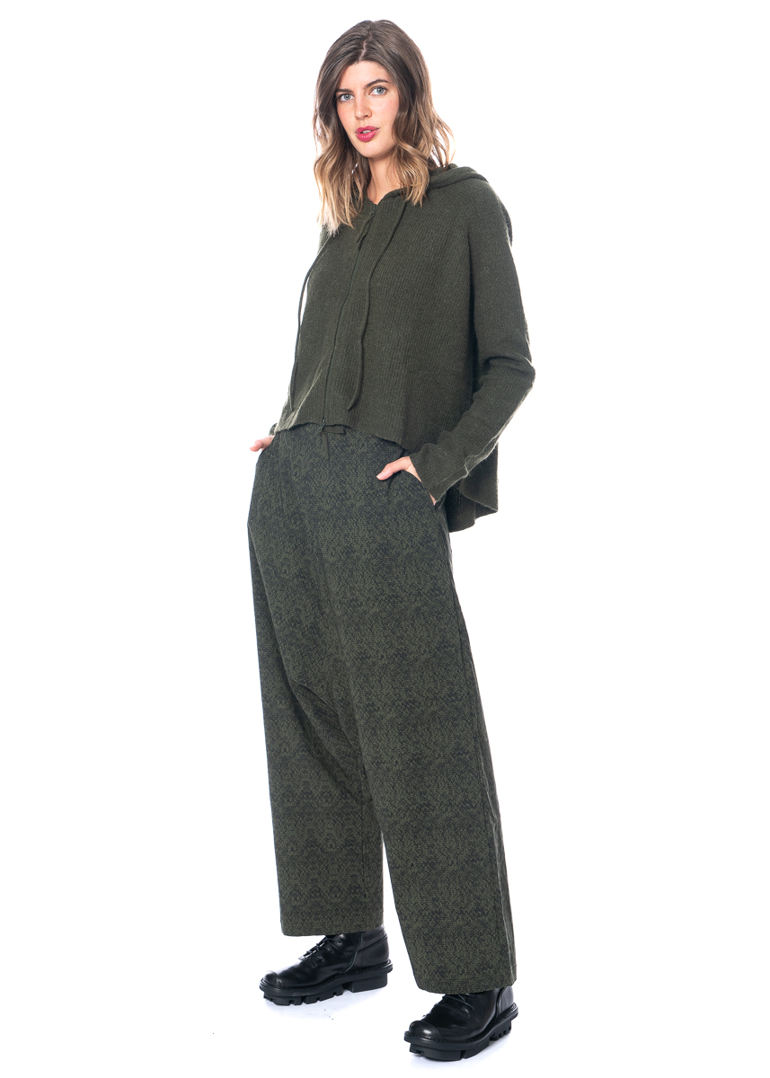RUNDHOLZ BLACK LABEL, wide-leg trousers with deep crotch | NOBANANAS