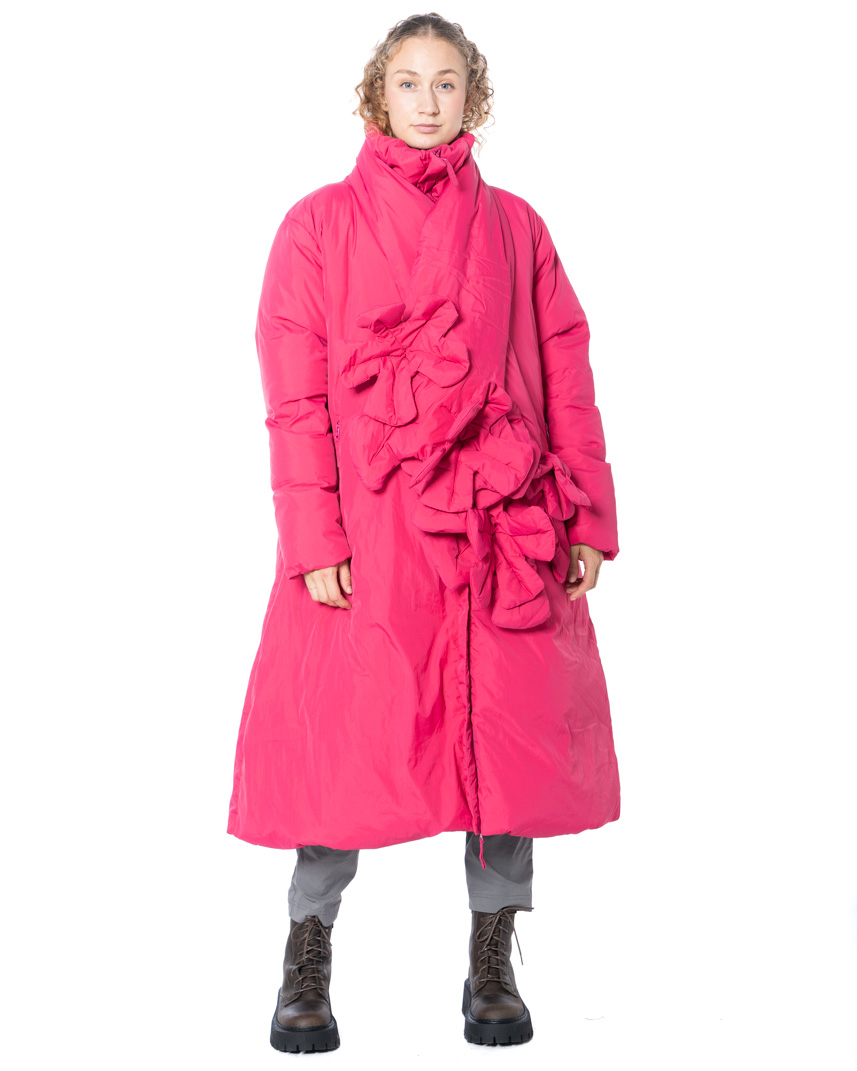 RUNDHOLZ BLACK LABEL, Down Scarf with Flowers | NOBANANAS