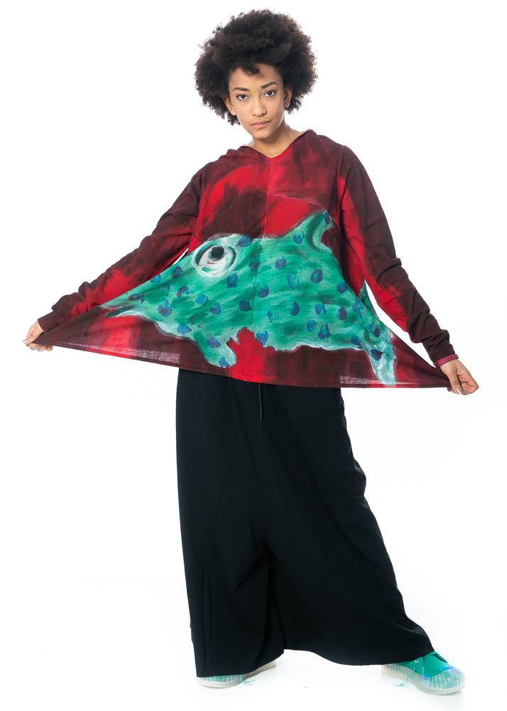 RUNDHOLZ DIP, casual sweater with unique art print 1232680705