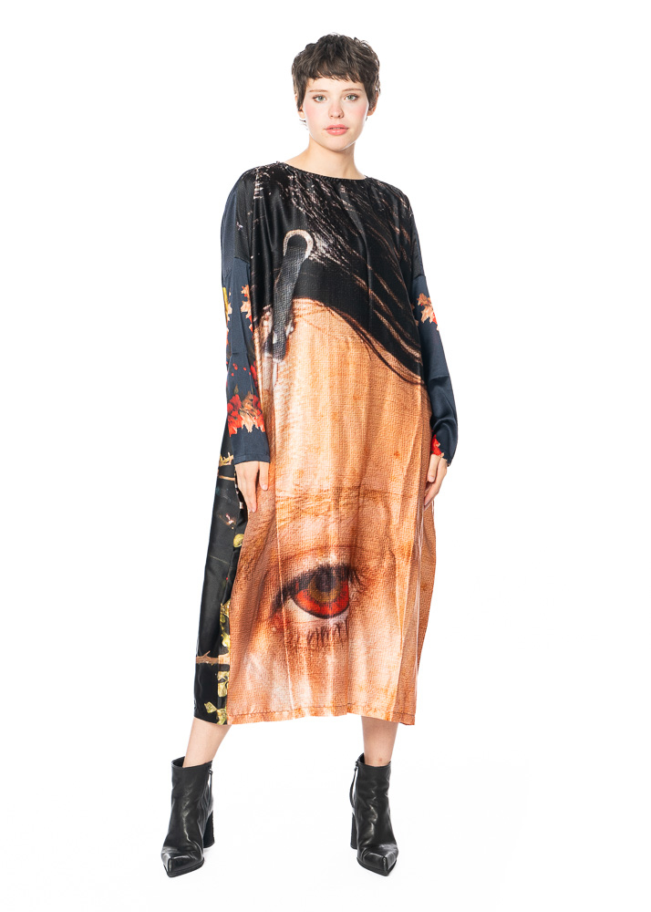 BARBARA BOLOGNA, Vibrant Printed Silk Dress| NOBANANAS