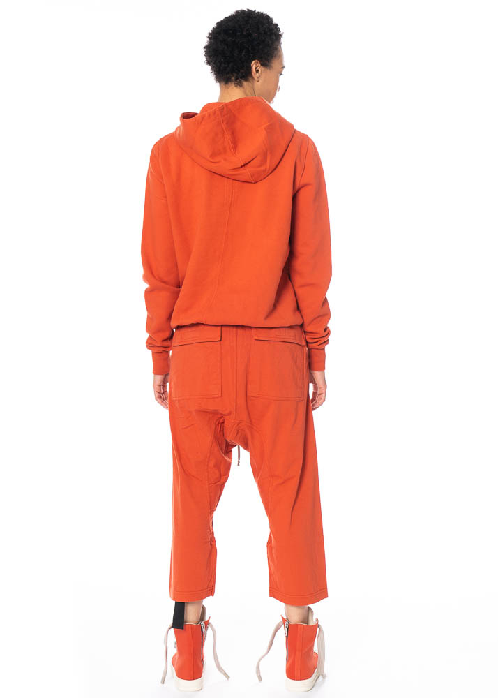 DRKSHDW by Rick Owens, Casual Pants with Drawstring in Orange