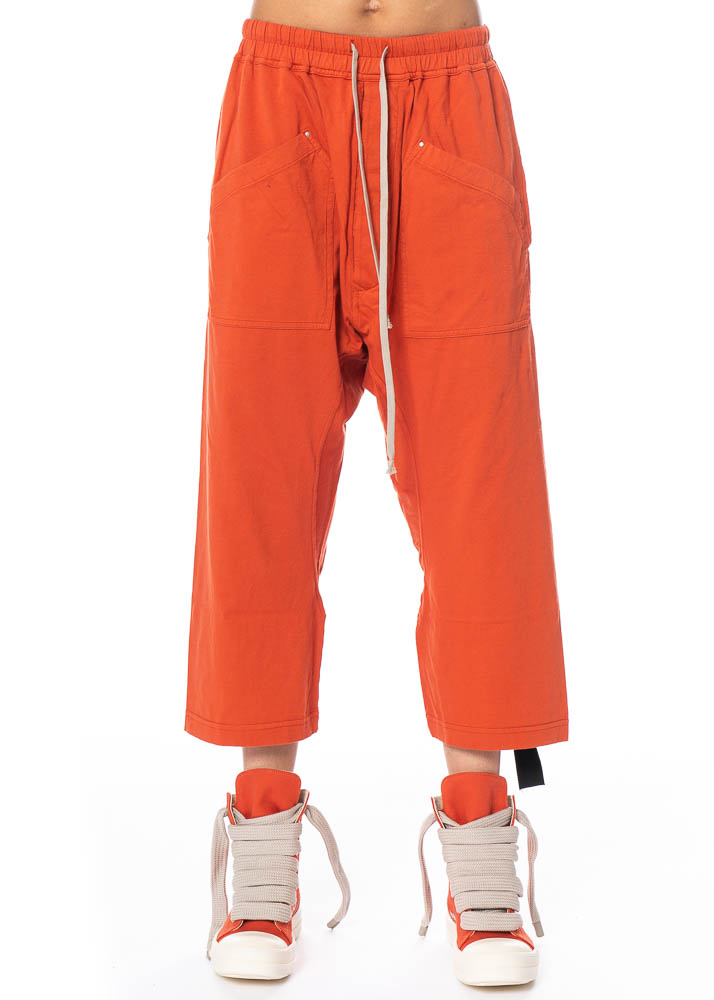 DRKSHDW by Rick Owens, Casual Pants with Drawstring in Orange