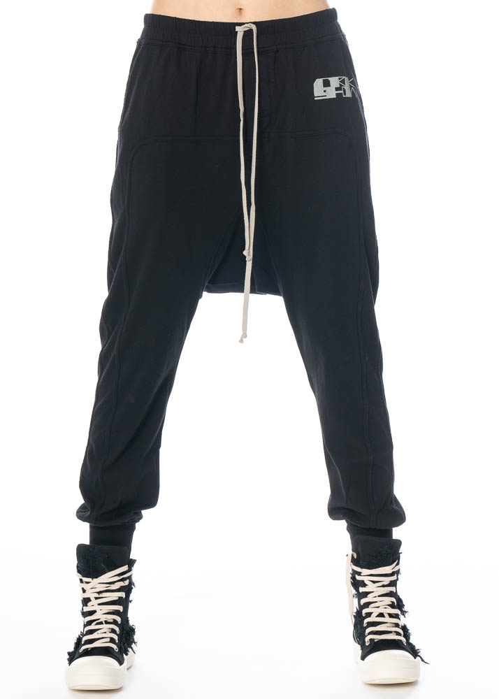 DRKSHDW by Rick Owens, prisoner sweat pants in black | NOBANANAS