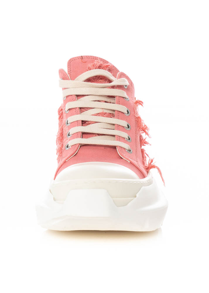 Rick Owens: Pink Leather High Sneakers