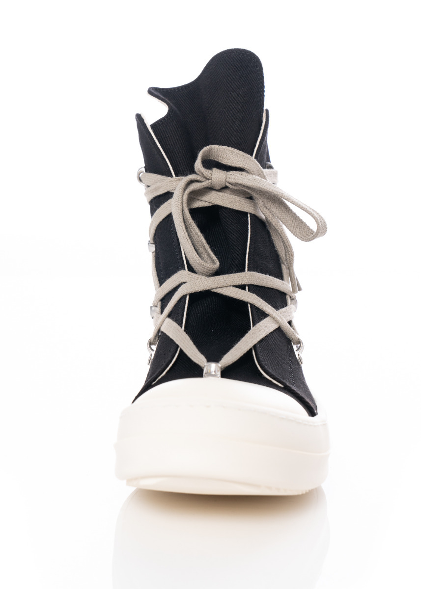 DRKSHDW by Rick Owens, comfortable denim lace up sneaker |
