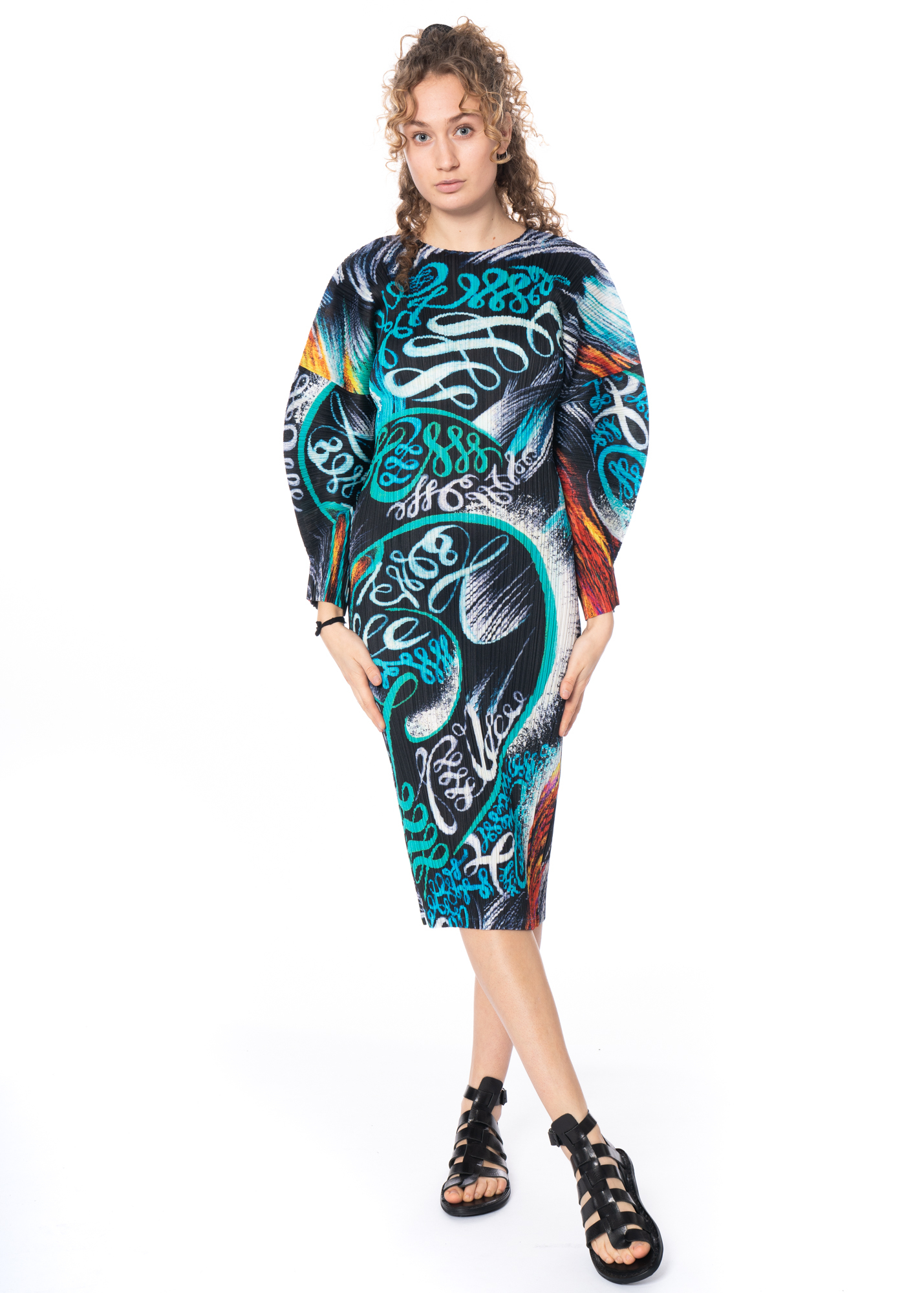 PLEATS PLEASE ISSEY MIYAKE Long Dress STORMY NOBANANAS