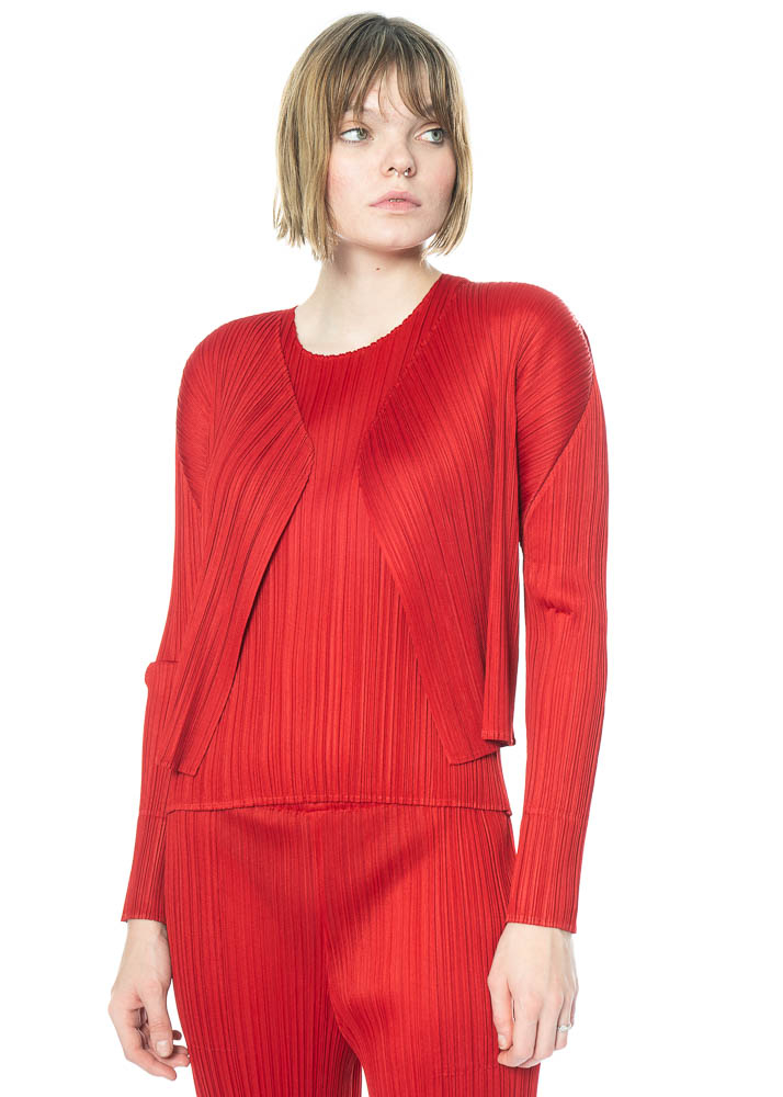 PLEATS PLEASE ISSEY MIYAKE, Cardigan, COLORFUL BASICS 3 | NOBANANAS