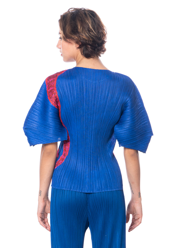 PLEATS PLEASE ISSEY MIYAKE, Shirt mit mittellangen Ärmeln ICE