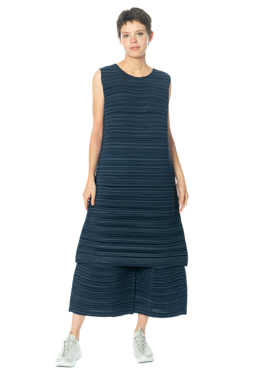 PLEATS PLEASE ISSEY MIYAKE, wide pleated dress SHEER BOUNCE