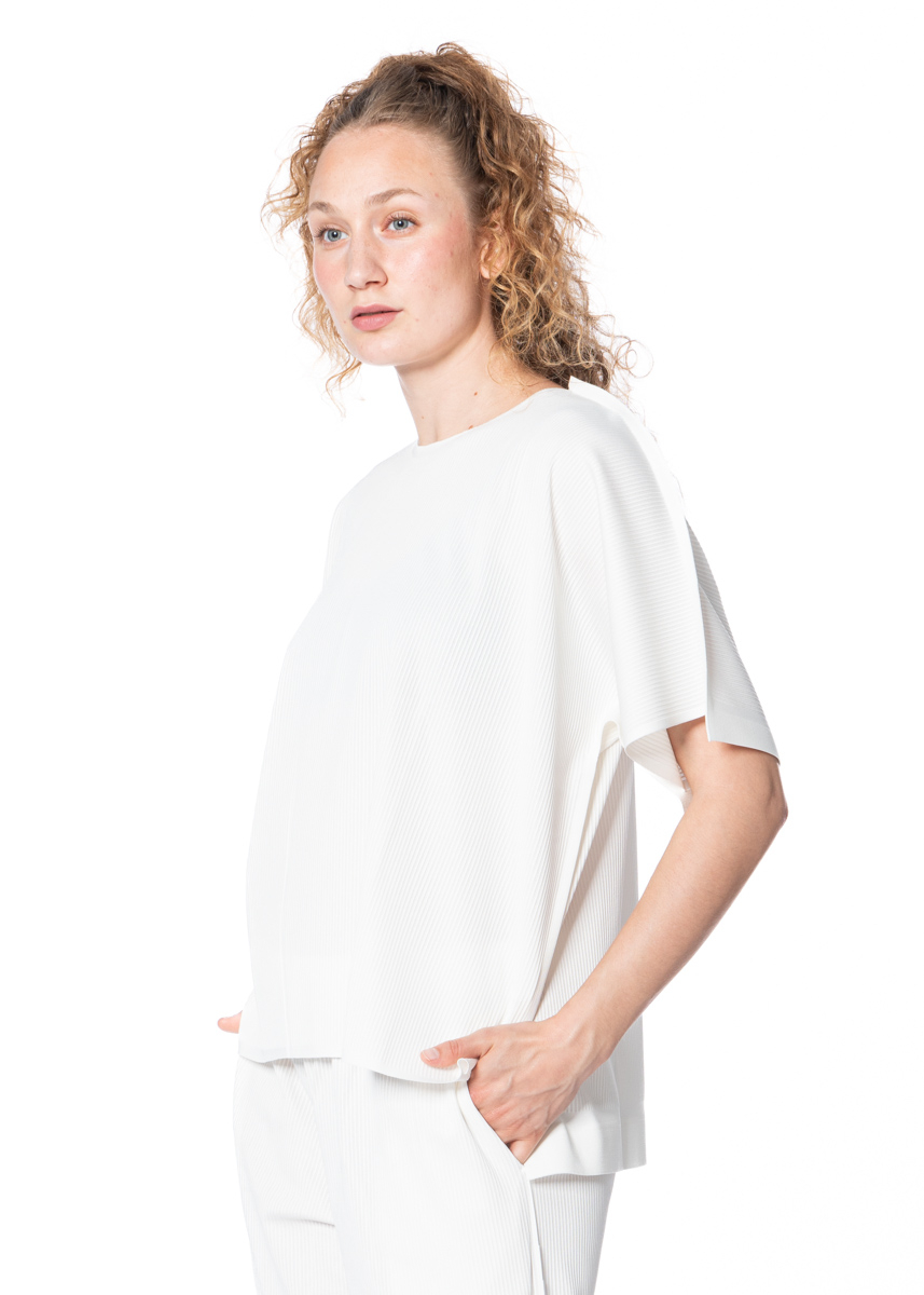 PLEATS PLEASE ISSEY MIYAKE, Shirt A-POC FORM Óff White | NOBANANAS