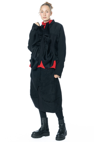 RUNDHOLZ, balloon skirt in pure virgin wool 2241110310