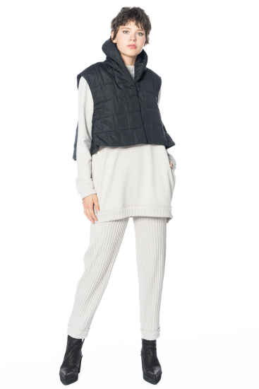 KEDZIOREK, short quilted waistcoat with sporty cut 5106