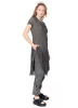 RUNDHOLZ, stylish, asymmetric cotton stretch coat with layering 1241561206