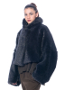 RUNDHOLZ DIP, short, fluffy wool jacket with glitter details 2232251101