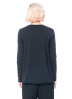 yukai, slightly flared long-sleeved shirt in black