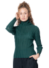 PLEATS PLEASE ISSEY MIYAKE, klassisches Rollkragenshirt RIB PLEATS DECEMBER