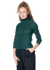 PLEATS PLEASE ISSEY MIYAKE, klassisches Rollkragenshirt RIB PLEATS DECEMBER