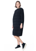 PLEATS PLEASE ISSEY MIYAKE, oversize knit dress with raised seems ICY KNIT