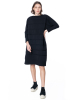 PLEATS PLEASE ISSEY MIYAKE, oversize knit dress with raised seems ICY KNIT