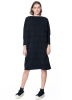 PLEATS PLEASE ISSEY MIYAKE, oversize knit dress with raised seems ICY KNIT