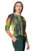 PLEATS PLEASE ISSEY MIYAKE, bunter Blouson TURNIP & SPINACH in Spinat