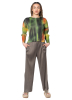 PLEATS PLEASE ISSEY MIYAKE, cropped trousers MARCH in khaki