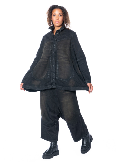 RUNDHOLZ, stylish jeans coat in washed-out look 2241031206