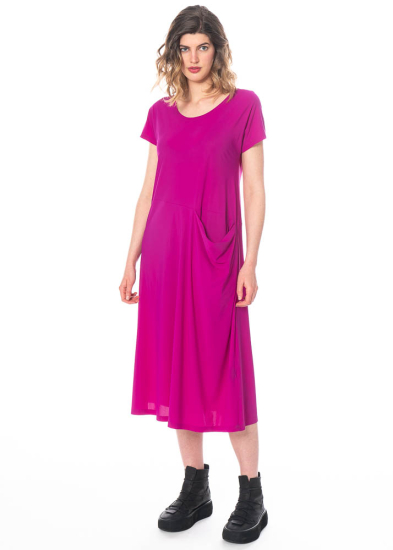 yukai, elastisches Sommerkleid mit Tasche