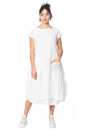 RUNDHOLZ, feminine dress with pockets in balloon cut 1241220906