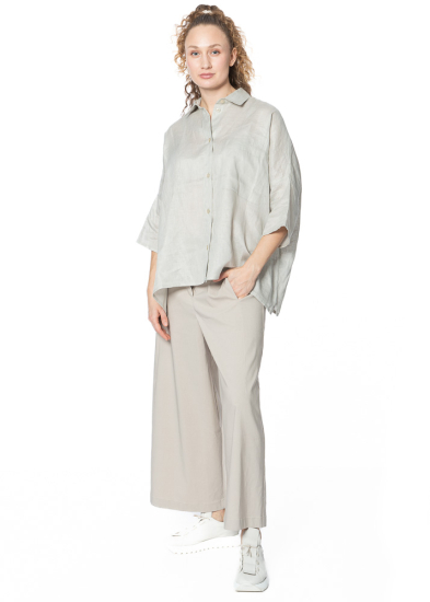 HINDAHL & SKUDELNY, boxy linen blouse 124B21