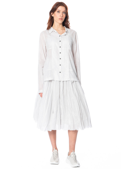 RUNDHOLZ, pleated skirt with silver shimmer 1251250302