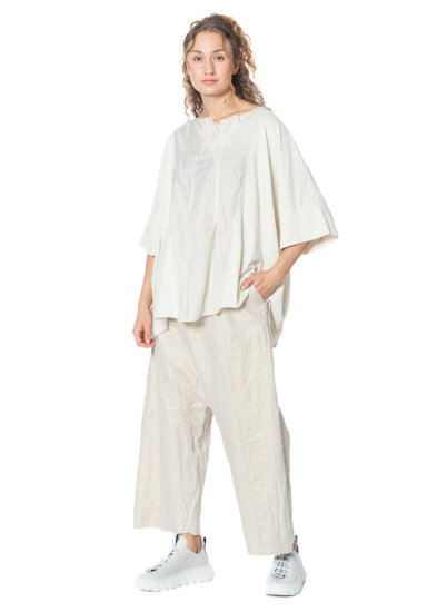 RUNDHOLZ, linen pants with shimmer effect 1251170101