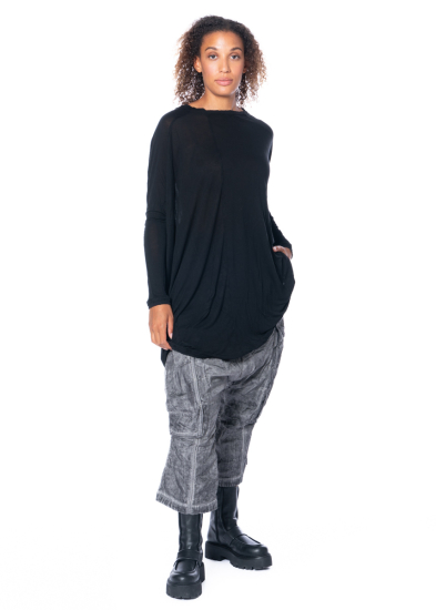 RUNDHOLZ, Oversize T-Shirt aus Rippstrick 2241310505