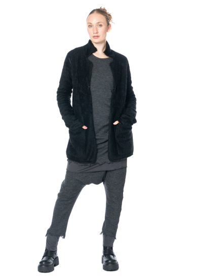 RUNDHOLZ, fitted knit jacket in raccoon hair 2241417102