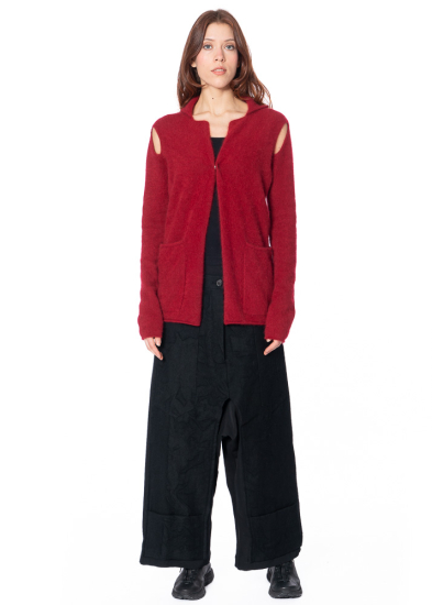 RUNDHOLZ, fitted knit jacket in raccoon hair 2241417102