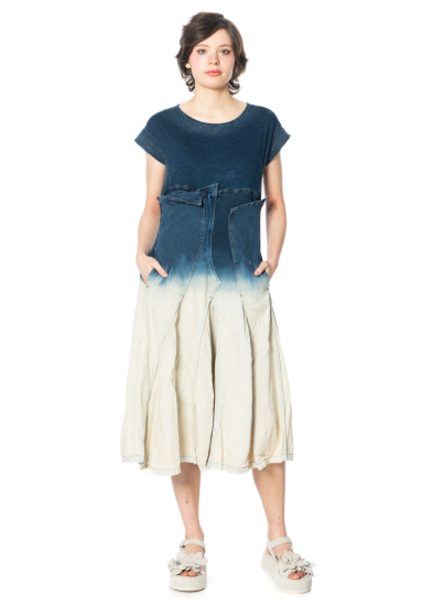 RUNDHOLZ DIP, Denim-Kleid mit Farbverlauf 1252030906 