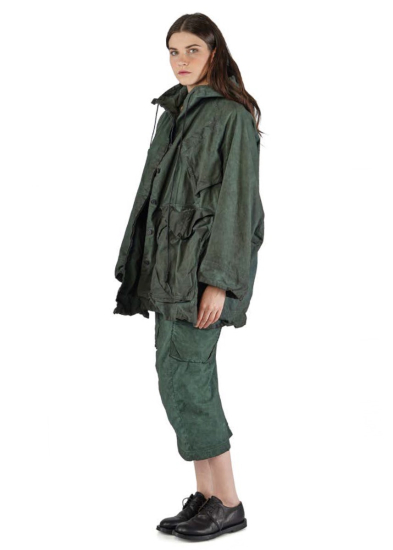 RUNDHOLZ DIP, washed-out skirt with pockets 2252240308