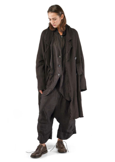 RUNDHOLZ, long raw edge jacket 2251081106
