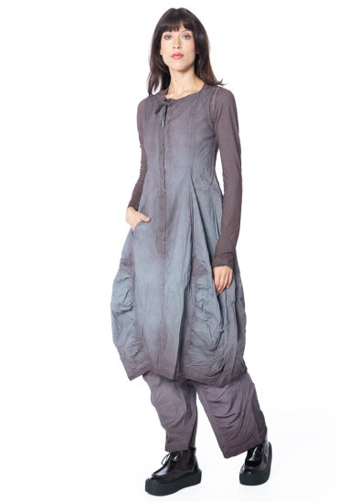 RUNDHOLZ DIP, tailored balloon dress with dyeing 2252120907 - NOBANANAS - Image 5
