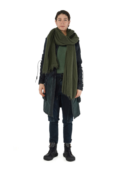 RUNDHOLZ DIP, flauschiger Strickschal aus edlem Wollmix 2252447707