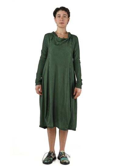 RUNDHOLZ DIP, drapiertes Midi-Kleid 2252560912
