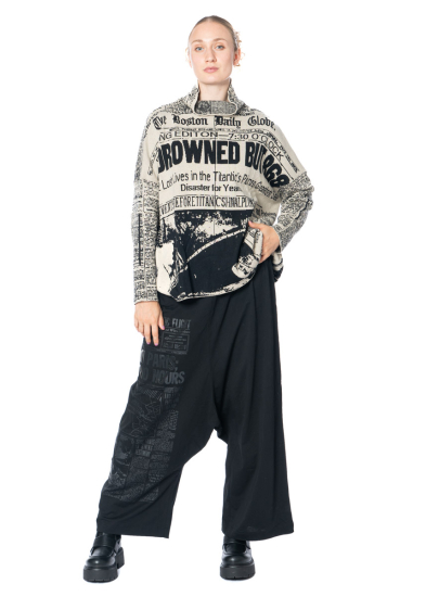 RUNDHOLZ DIP, printed sweater in jacquard knit 2242590701