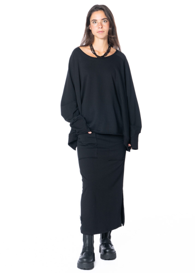 PLUSLAVIE PLÜ, long skirt with pockets PEN SKIRT 1